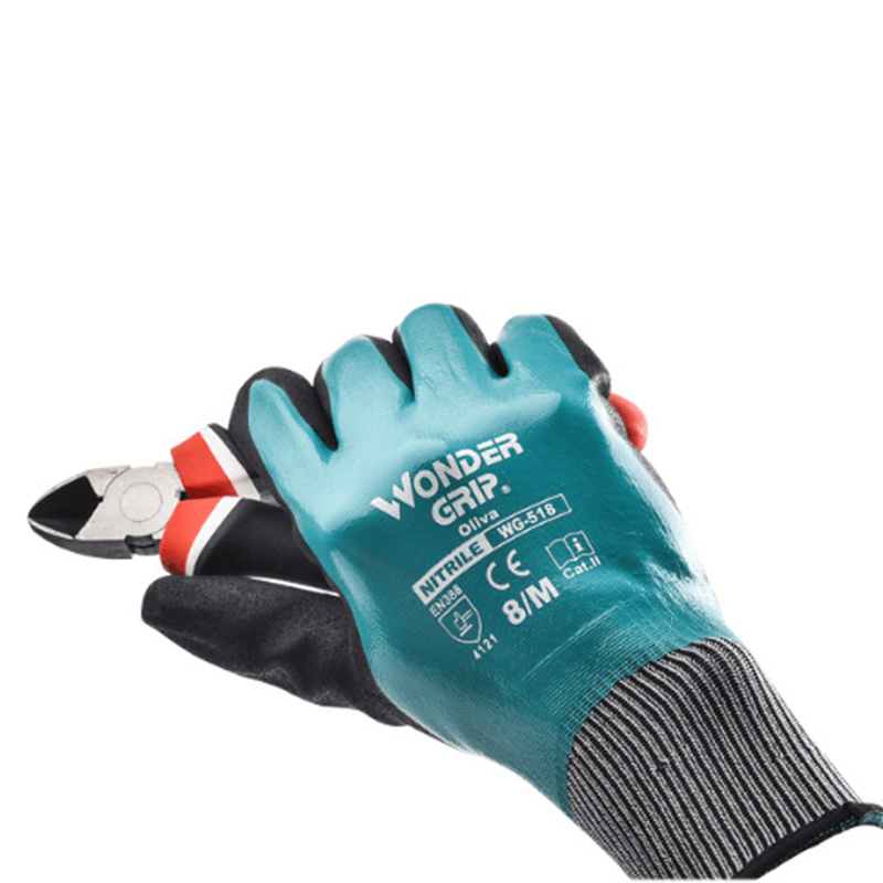 Wondergrip 1 Pair Rubber Gloves Heat Resistant Barbecue BBQ Grill Gloves Oven Baking Cut-Proof Cooking Glove