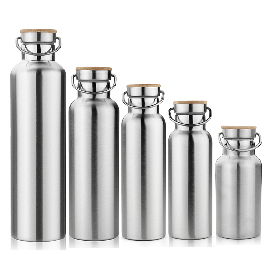 350/500/650/700/1000Ml Stainless Steel Water Bottle Portable Drink Vacuum Insulated Cup for Cycling Camping Fishing