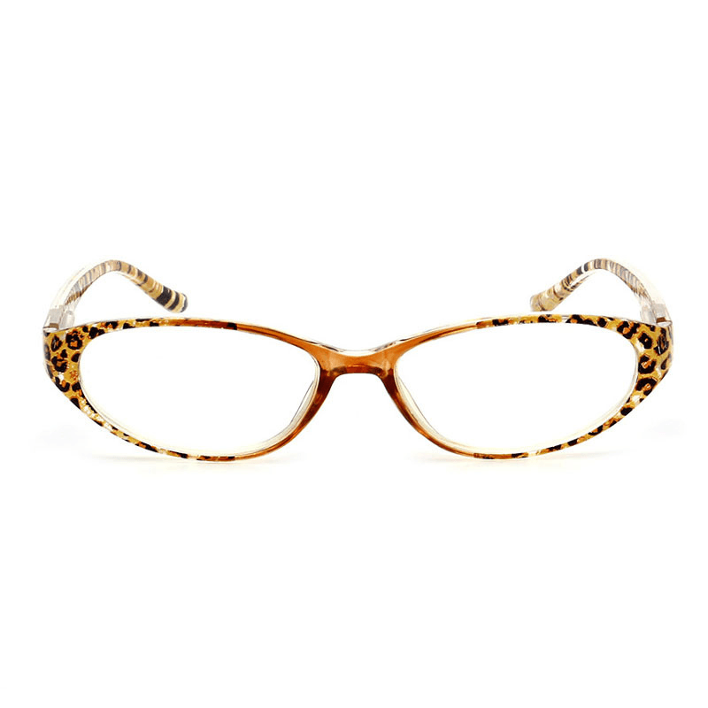 Men Women Leopard Resin Presbyopic Glasses