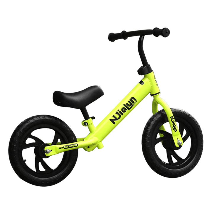 12Inch Kid Balance Bike Adjustable Height No-Pedal Childrens Balance Bike Beginner Rider Training Push Bike for 2-6 Years Old Christmas Gift