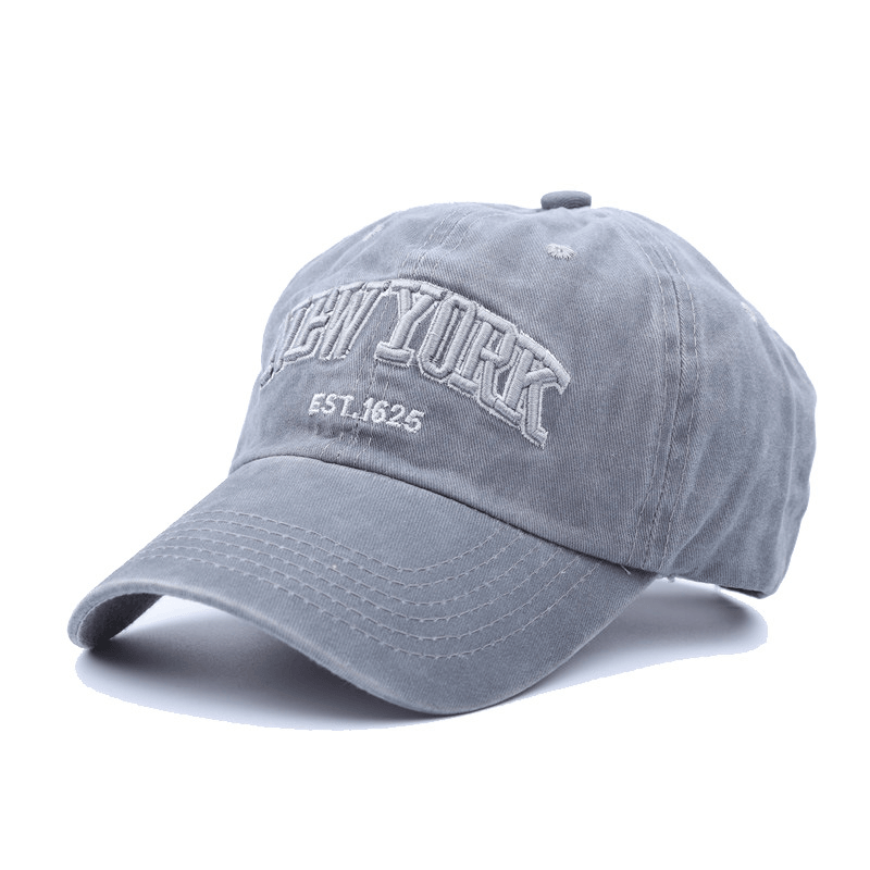 Washed Cloth Baseball Cap Embroidery Letter Retro Hat