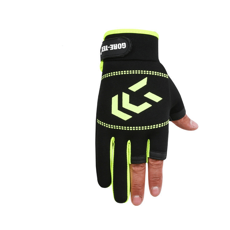 Fishing Gloves Three-Finger Riding Gloves Summer Shade Ice Silk Athletic Gloves