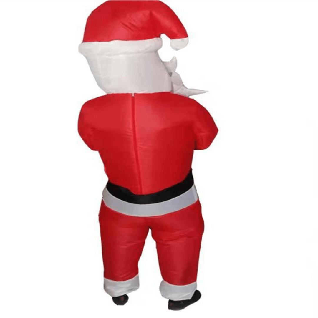 Christmas Adult Inflatable Santa Claus Funny Clothing Props Costume Adult Funny Blow up Suit Party Fancy Dress Unisex Costume for Women Men