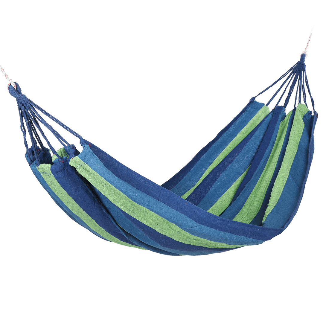 Portable Canvas Hammock Outdoor Garden Camping Travel Swing Hanging Bed - MRSLM