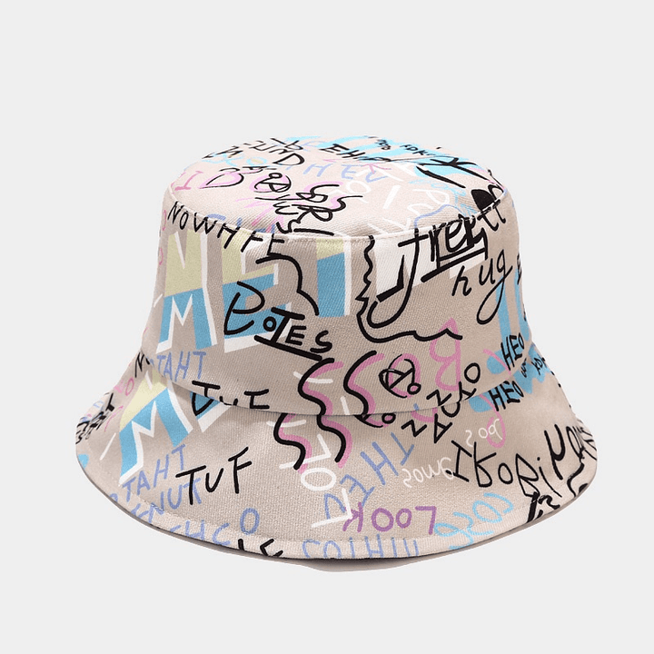 Creative Graffiti Alphabet Fisherman Hat