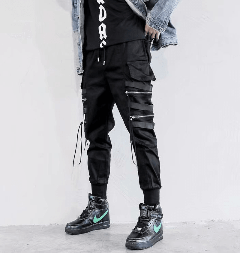 Men'S Autumn and Winter Loose Multi-Pocket Overalls