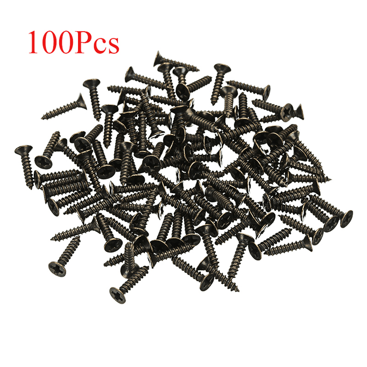 M2 6-10Mm Bronze Self-Tapping Phillips Screws Tone Flat Head round Rivet Wood Screws