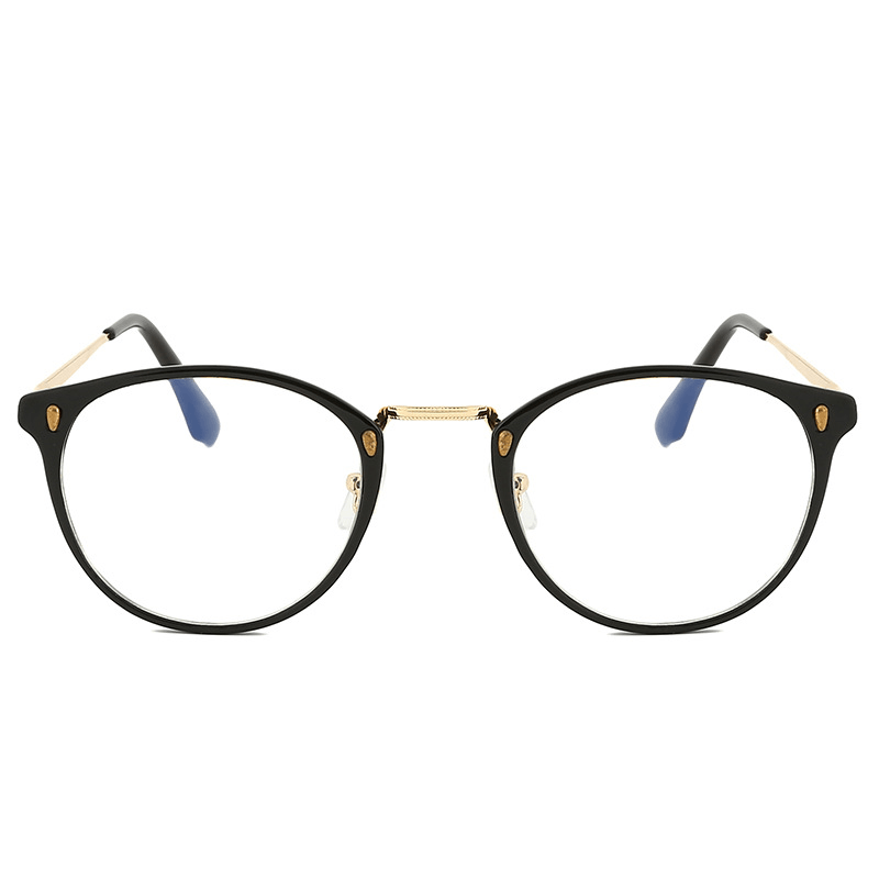 Women Men Metal Frame Blue Light Blocking Glasses