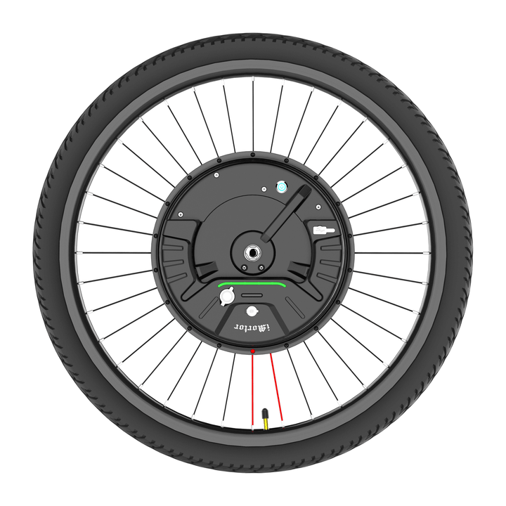 Imortor 3.0 Full Wireless 26In/700C 350W 36V Brushless Motor Intelligence Bicycle Front Wheel