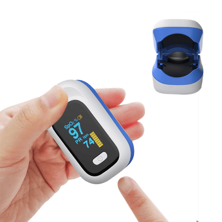 BOXYM YK-80X Mini OLED Finger-Clamp Pulse Oximeter Home Heathy Blood Oxygen Saturation Monitor