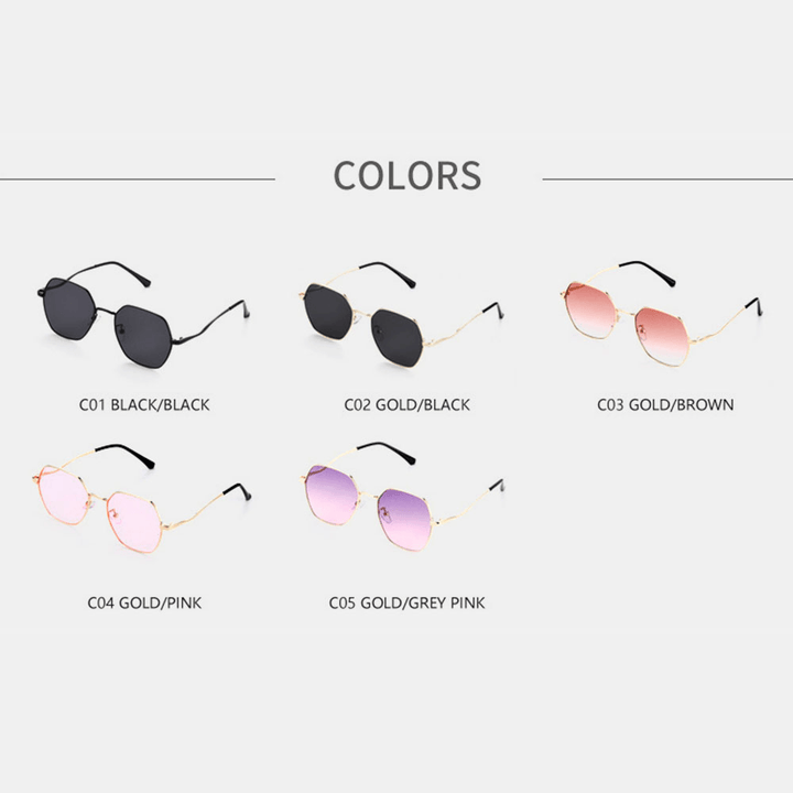 Women Irregular Shape Polygon UV Protection Fashion Sunglasses