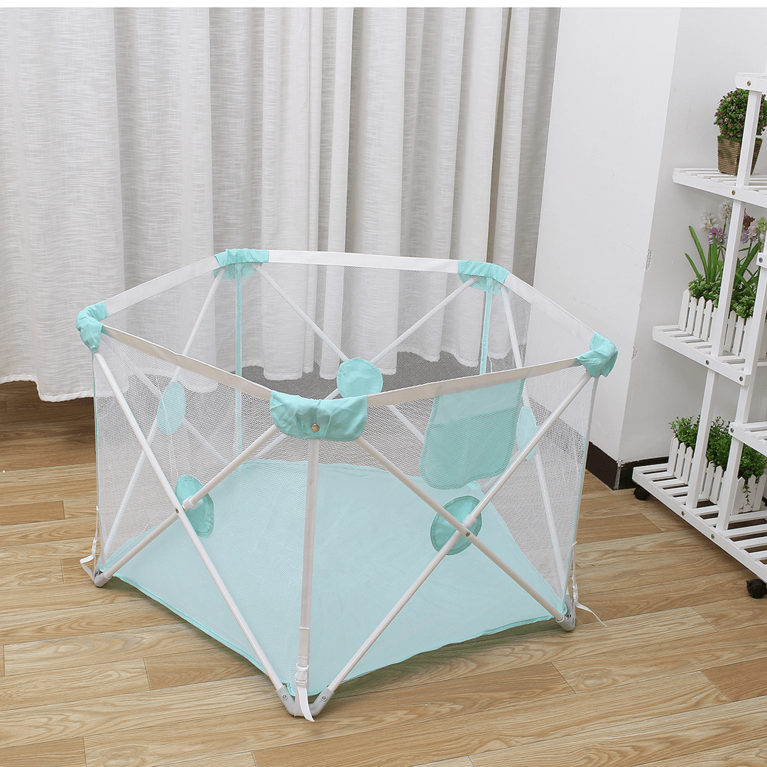 110*72*73 Cm Children Playpen Safety Fence Baby Playpen Fence Safety Barrier for 0-6Y Kids Children Playpen Newborns Game Playpen Tent for Infants Decorations