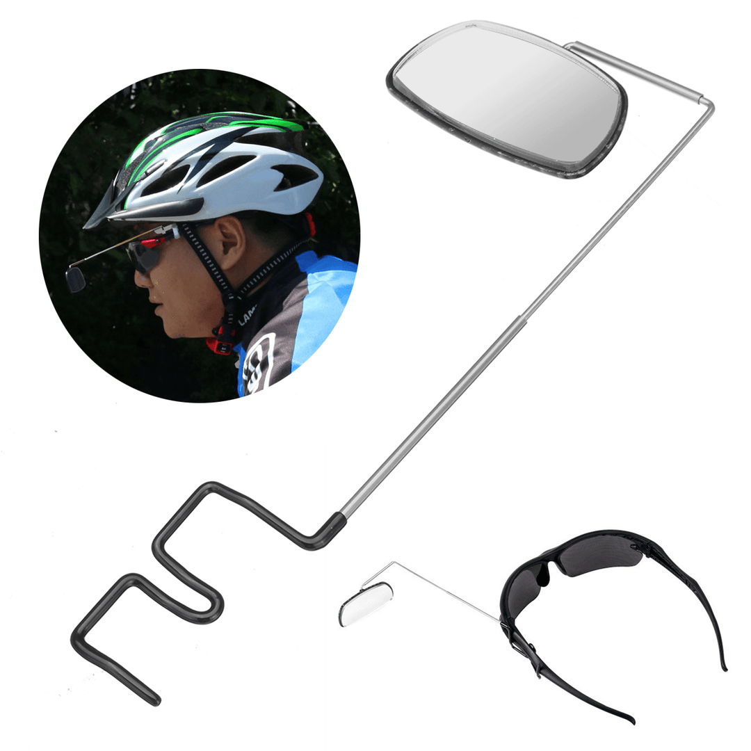 BIKIGHT Aluminum Alloy Lightweight 360 Degree Bike Helmet Mount Rear View Mirrors Adjustable