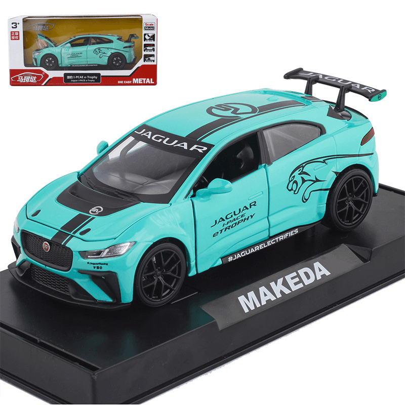 Macda I PCAE Sports Car Alloy Racing Sound and Light Pull Back Car Model Toy