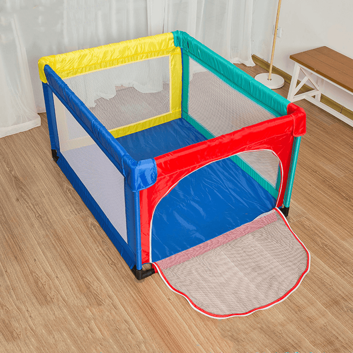 Portable Baby Playpen Extra Large Play Yard for Infants Sturdy Safety Infant Playard Indoor outside Big Toddler Play Pen with Gates