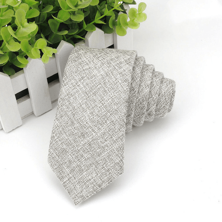 Men'S Neckties Wholesale Super Narrow Spot Imitation Wool 6Cm