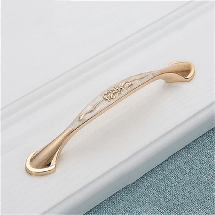 Cabinet Door Handle Amber Green Red Bronze American Simple Drawer Handle Surface Mounted Single Hole Furniture Solid Handle - MRSLM