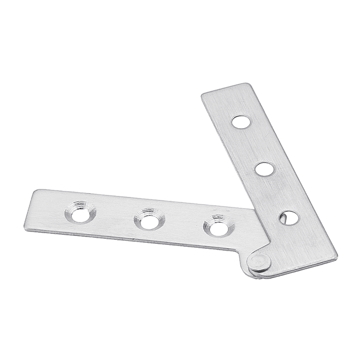 Stainless Steel Concealed Hinge 7-Shape Chicken Mouth Shape Door Hinge 360 Degree Rotating Hardware