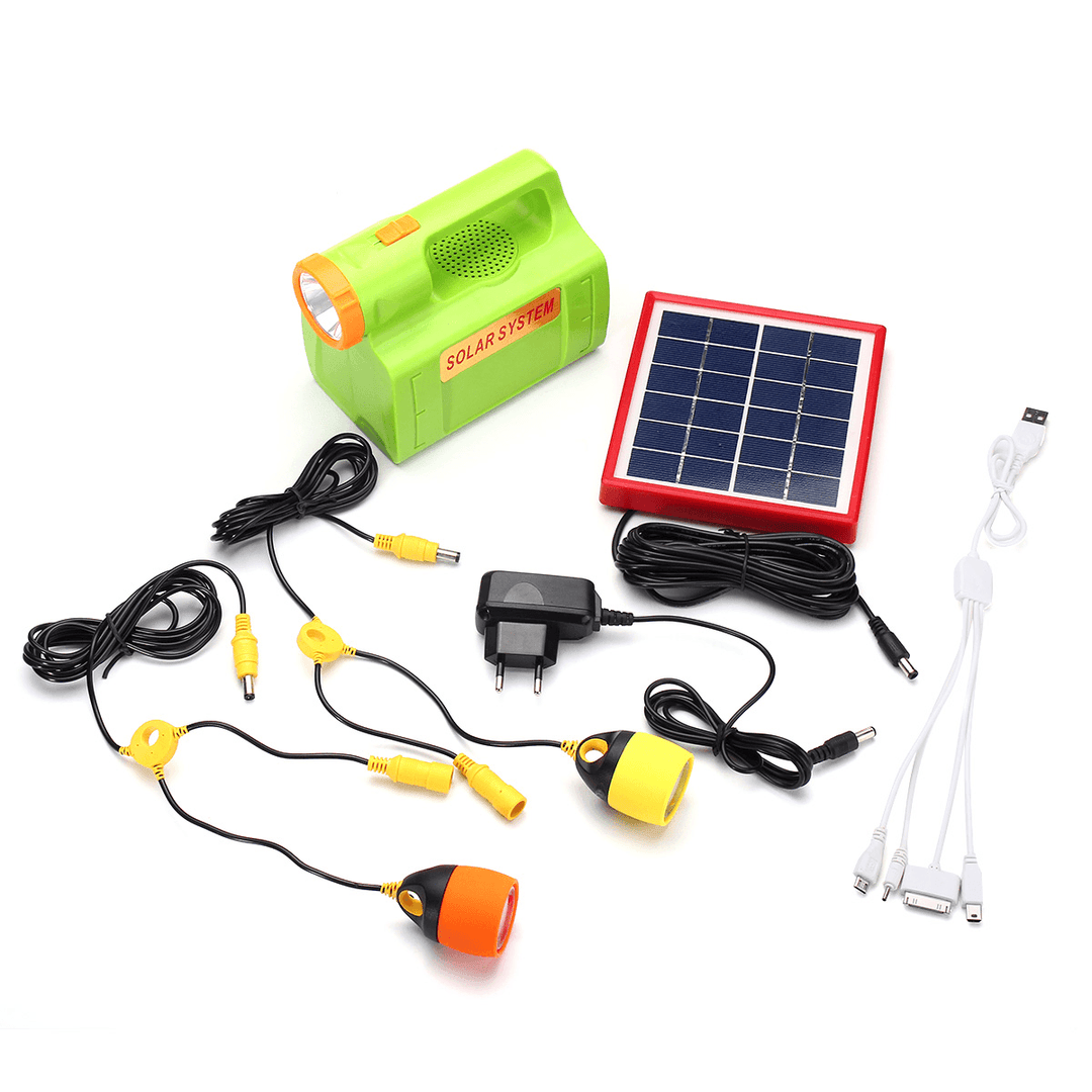 6V 6W Solar Lights LED Camping Lantern Hanging Flashlight Lamp Emergency Power Supply 8000Mah