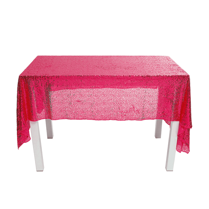 300X130Cm Sparkle Sequin Table Cloth Curtain for Valentine'S Day Weeding Decorations