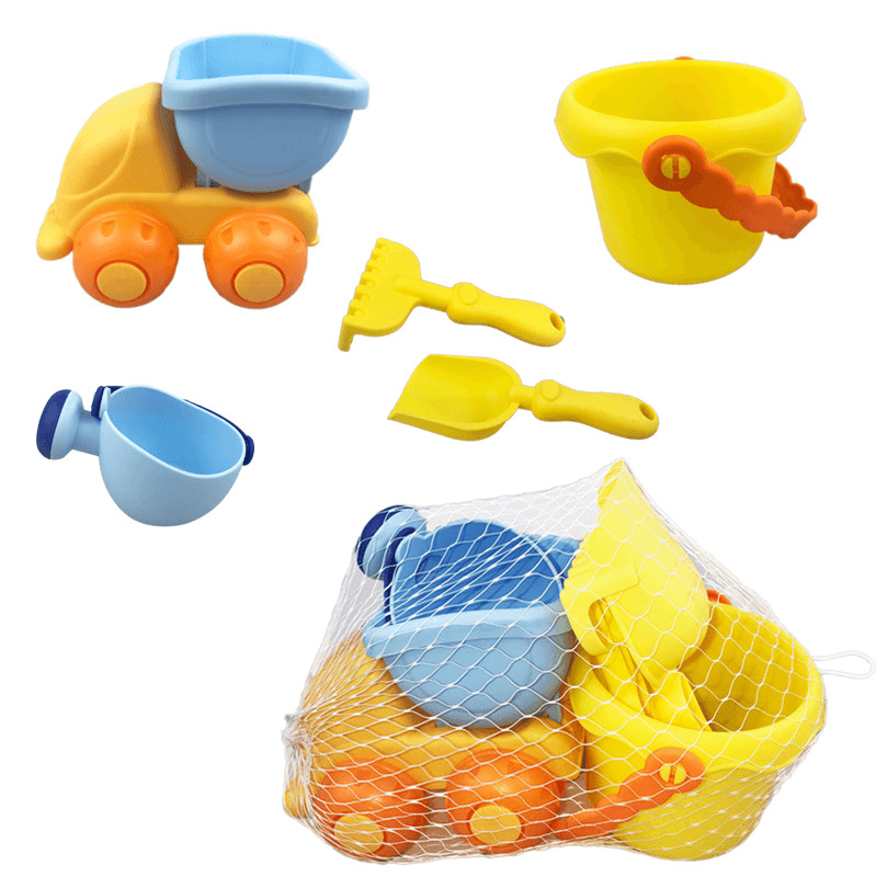 New Summer Beach Cartoon Soft Rubber Toys for Children Outdoor Playing in Water Toy Set