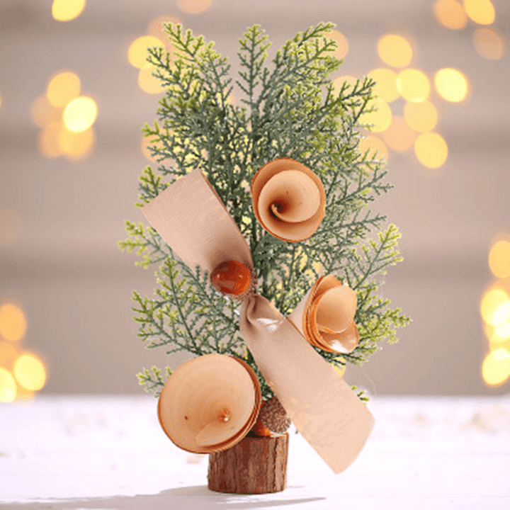 2020 Christmas Ornaments Mini Christmas Tree Ornaments Desktop Simulation Christmas Tree for Home Decor