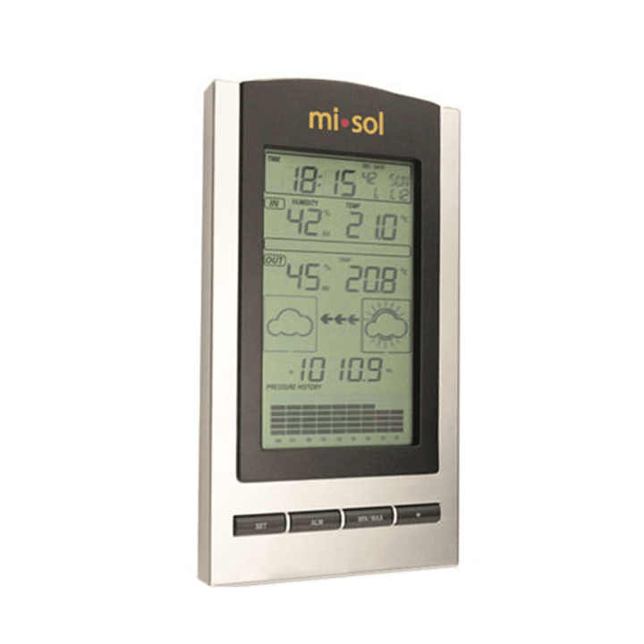 MISOL STA-WH1150 Wireless Weather Station with Outdoor Temperature Humidity Sensor LCD Display Barometer