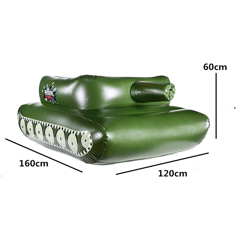 160*120*60Cm New Inflatable Waterjet Tank Swimming Circle with Sprinkler for Adults and Children