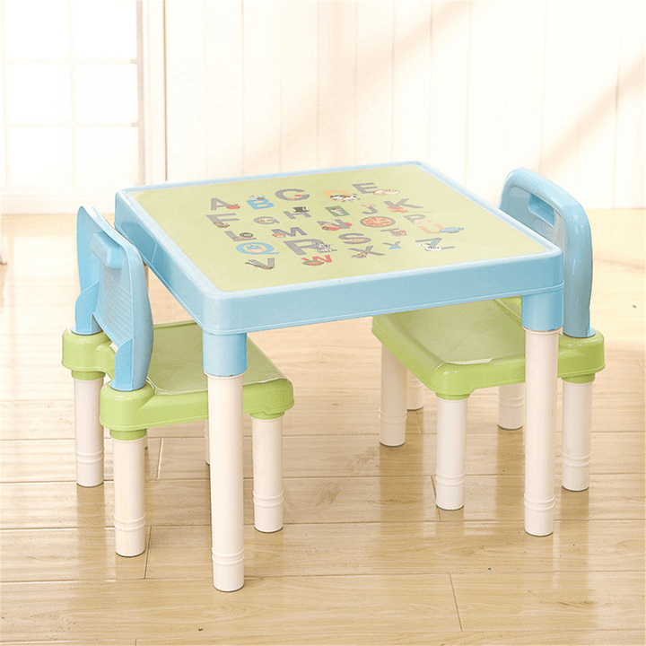 Children'S Table Chair Set Plastic Education Learning for Kids Toddlers Childs