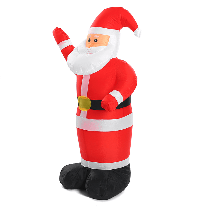 1.2M Christmas Decor Luminous Inflatable Waving Santa Claus Lights for Home Garden Outdoor Christmas Decoration