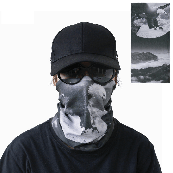 Outdoor Multifunctional Bandana Scarf Face Mask UV Protection Windproof An-Dust Neck Gaiter Headwear for Women Men Hair Accessories