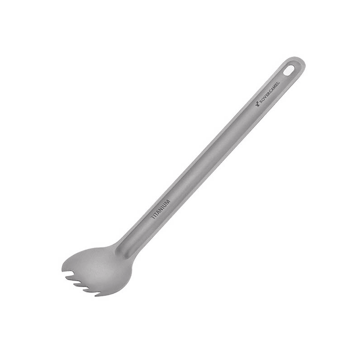 Ipree¬Æ Ta8121F Titanium Long Handle Fork Spoon Camping Picnic Tableware