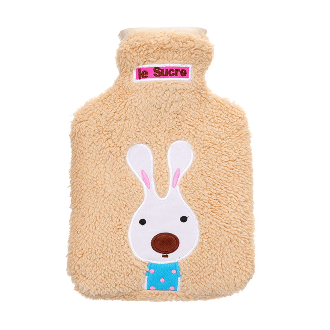 34X22Cm Portable Hot Water Bottle Bag Creative Cute Cartoon Rabbit Hand Warmer