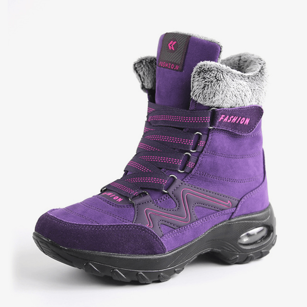 Women Air Cushion Soft Sole Warm Outdoor Snow Boots