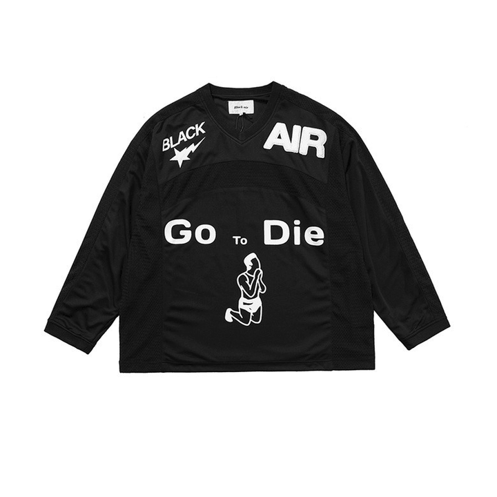 Ancient Embroidery Letters Street Men'S Sweater