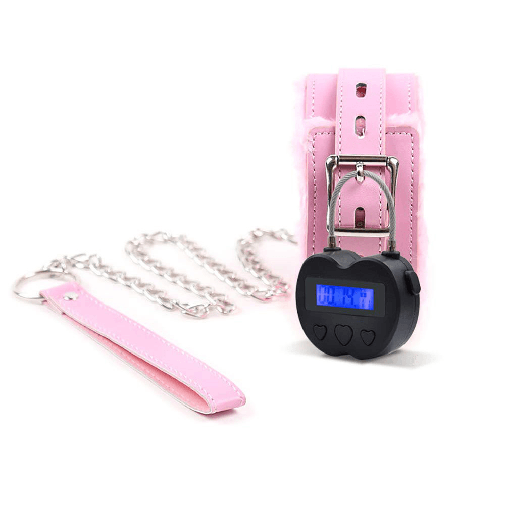 USB Rechargeable Time Out Padlock Max Timing Lock Digital Timer Alarming Padlock W/ LCD Display Screen