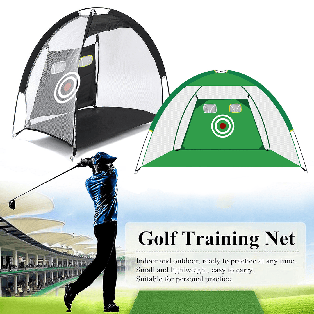 2M Golf Training Net Folding Oxford Cloth Practice Net with Storage Bag