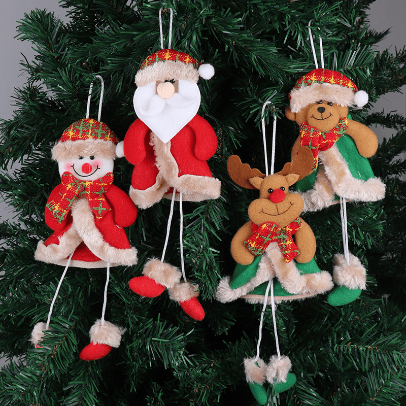 Christmas Decorations Christmas Tree Elk Doll Santa Snowman Ornaments New Year Decoration