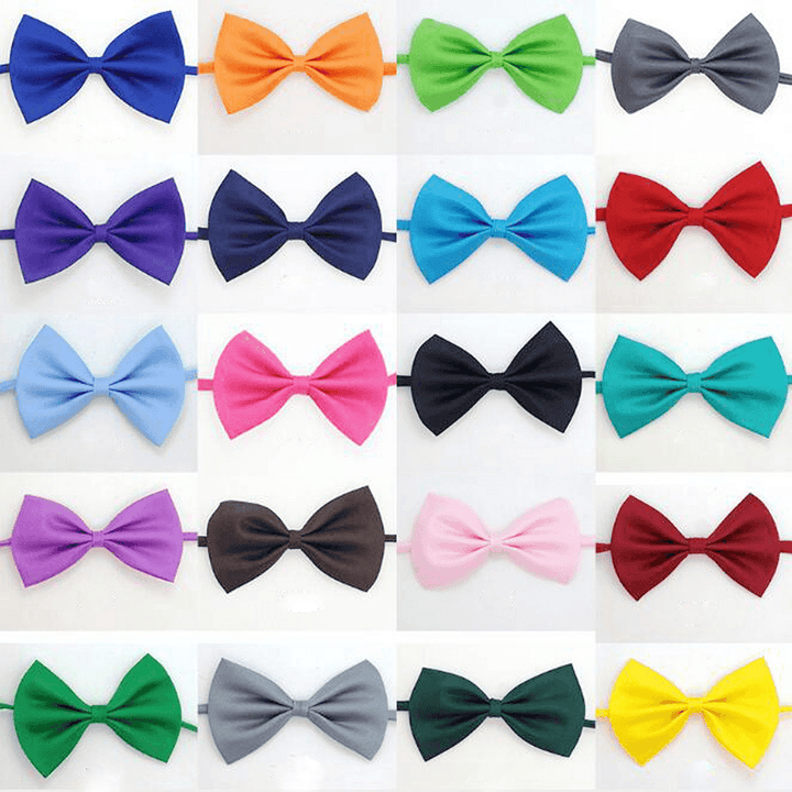 50 PCS Wholesale Pet Dog Puppy Cat Bowtie Necktie Bow Ties Pet Necklace Adjustable Strap for Cat Collar Dogs Accessories