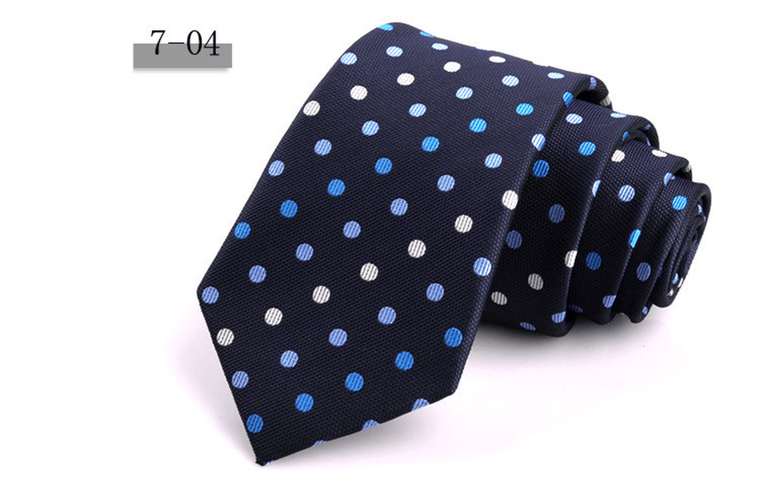 New Men'S 7Cm Striped Business Formal Tie