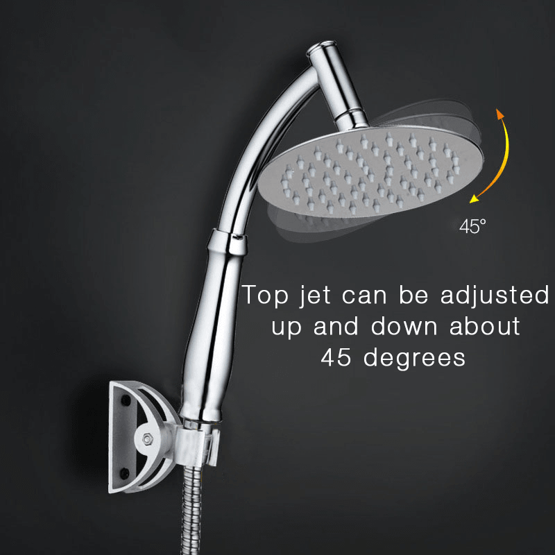 KC-SH531 Rotatable Stainless Steel Top Rainfall Pressure Shower Head Bathroom Sprinkler Top Shower Head