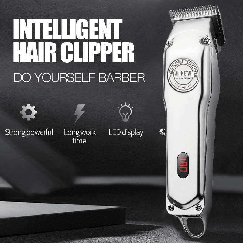 Electric Hair Clipper Professional Hair Clipper for Barber Rechargeable Hair Trimmer Hair Shaving Machine Electric Beard Cut