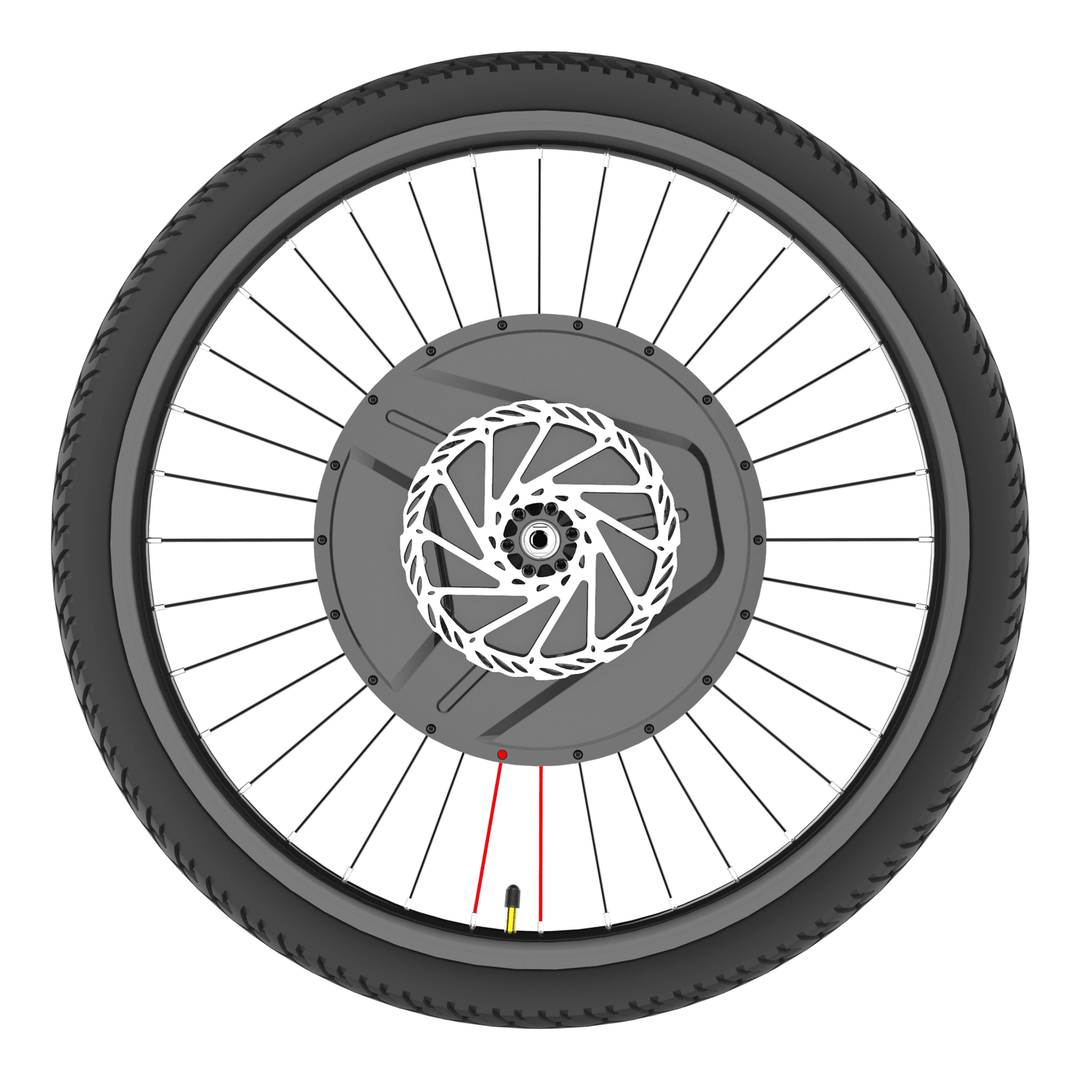 Imortor 3.0 Full Wireless 26In/700C 350W 36V Brushless Motor Intelligence Bicycle Front Wheel