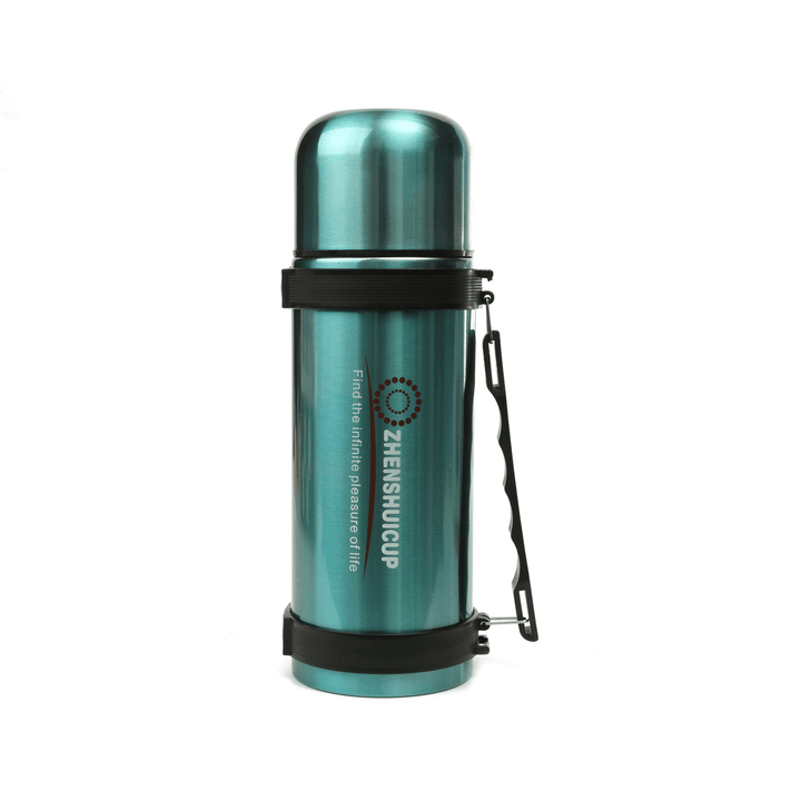 1.2L Large Outdoor Stainless Steel Travel Mug Thermos Vacuum Flask Bottle with Cup Bottles