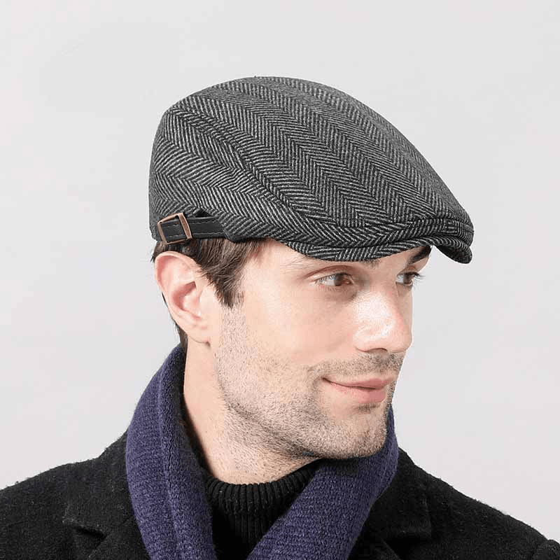 Fashion Simple Men'S Retro Woolen Beret