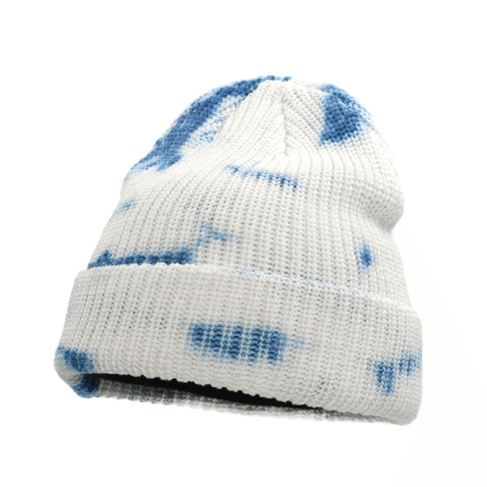 Gradient Color Knitted Hat Lovers Keep Warm and Cold