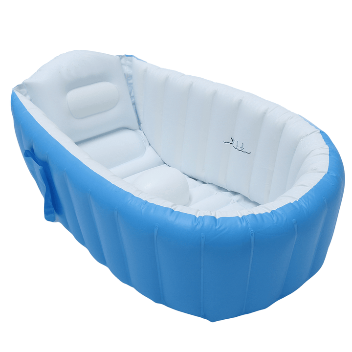 Portable Inflatable Bathtub for Babies Kid Baby Bath Thickening Folding