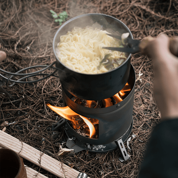 Naturehike Mini Titanium Wood Stove Portable Outdoor Camping Small Firewood Stove