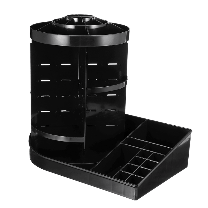 360 Degree Rotating Acrylic Cosmetic Organizer 2 in 1 Makeup Display Rack Storage Case