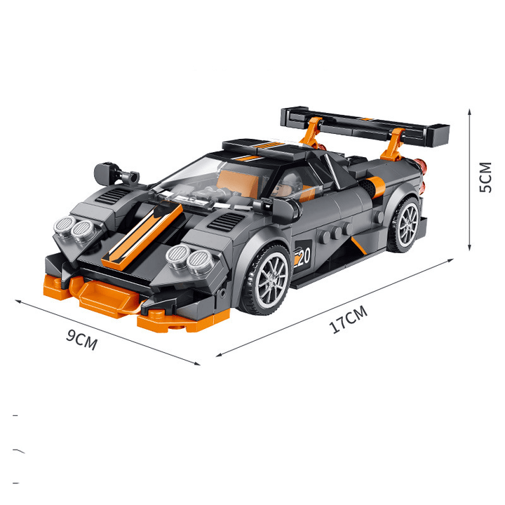 Small Particles Assembled Sports Car Toy Building Blocks